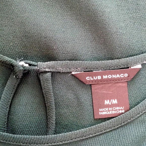 Club Monaco Ruffle Sleeve Top - Size M - Picture 5 of 9